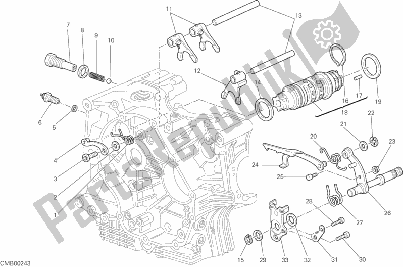 Toutes les pièces pour le Mécanisme De Changement De Vitesse du Ducati Sportclassic Sport 1000 S 2009